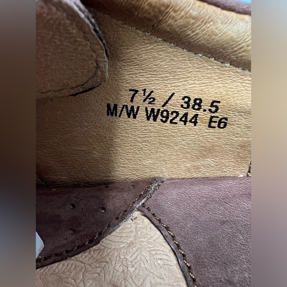 Born Women’s Sahara Leather Driving Oxford Lace Tan Nubuck Size 7.5 - Picture 12 of 15
